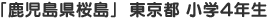 「鹿児島県桜島」 東京都 小学4年生